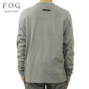 フィアオブゴッド ロンT メンズ 正規品 FEAR OF GOD エッセンシャルズ 長袖Tシャツ ロゴT バックプリント クルーネック FEAR OF GOD ESSENTIALS LONG SLEEVE T-SHIRT DARK HEATHER OATMEAL