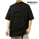 フィアオブゴッド fog essentials メンズ 半袖Tシャツ 正規品 FEAR OF GOD ロゴ ESSENTIALS FEAR OF GOD SHORT SLEEVE BONDING T-SHIRT JET BLACK