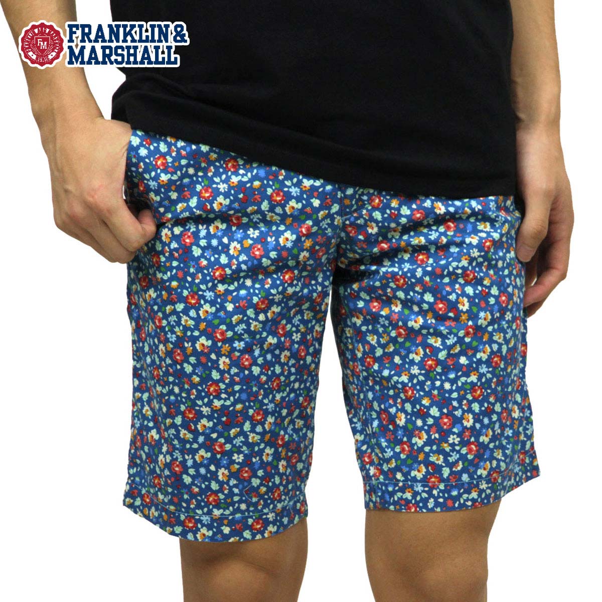 フランクリン マーシャル ショートパンツ メンズ 正規販売店 FRANKLIN＆MARSHALL ボトムス SHORT PANTS PAMAL472 D 父の日 プレゼント ラッピング