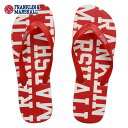 フランクリン マーシャル サンダル メンズ 正規販売店 FRANKLIN＆MARSHALL FLIP FLOPS PATROL RED FTUA9102 41183-8004 D15S25