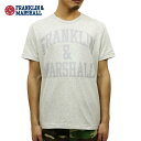 フランクリン マーシャル Tシャツ 正規販売店 FRANKLIN＆MARSHALL 半袖Tシャツ ARCH LOGO T-SHIRT ORIGINAL GREY MELANGE TSMVA192 43181-4024 D00S20