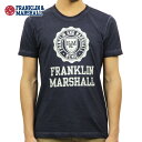 フランクリン マーシャル Tシャツ 正規販売店 FRANKLIN＆MARSHALL 半袖Tシャツ クルーネック LOGO TEE NAVY TSMF188AN 45181 4013