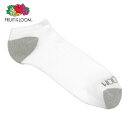 フルーツオブザルーム ソックス メンズ 正規品 FRUIT OF THE LOOM 靴下 フットカバー MEN'S NO SHOW SOCKS WHITE M7...