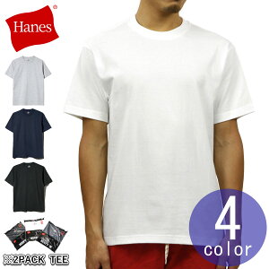 ヘインズ HANES 正規販売店 メンズ ビーフィー 2枚組 半袖Tシャツ クルーネック ヘビーウエイト 無地 HANES BEEFY T-SHITR 2P H5180-2