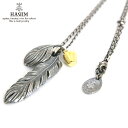 ハリム HARIM 正規販売店 ネックレス LEEF FEATHER WITH GOLDEN APPLE SET 2 NECKLACE HRP021