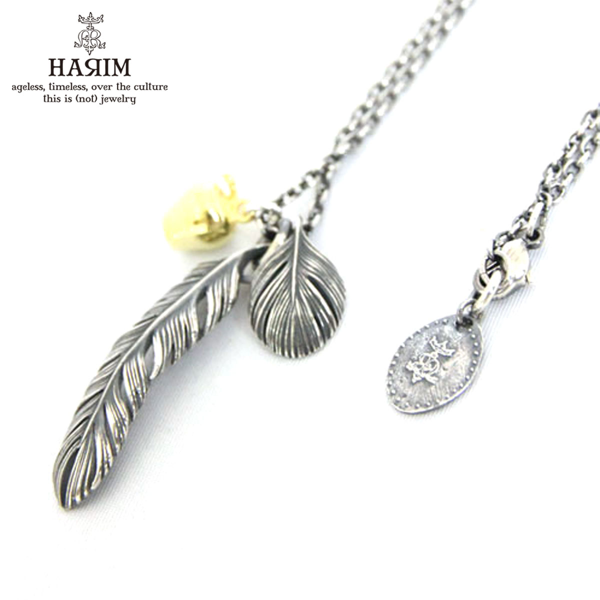 ハリム ハリム HARIM 正規販売店 ネックレス RESTYLING LEEF FEATHER & APPLE NECKLACE HRP079S