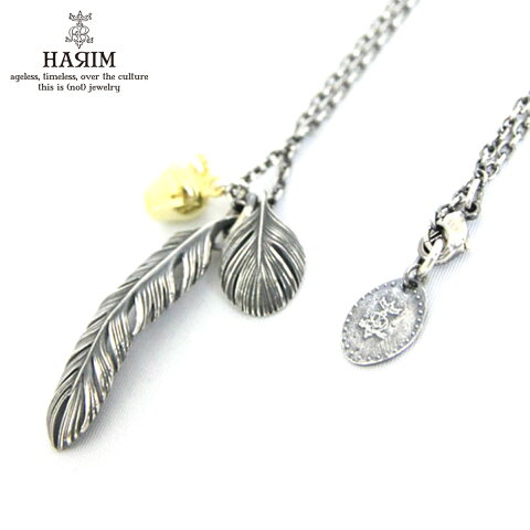 ハリム HARIM 正規販売店 ネックレス ReStyling Leef feather & Apple Necklace HRP079S