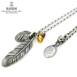 ハリム ハリム HARIM 正規販売店 ネックレス RESTYLING LEEF FEATHER & JEMS NECKLACE HRP080S