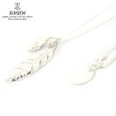 ハリム HARIM 正規販売店 ネックレス NEW LEEF FEATHER VERY SHINE WH NECKLACE HRP080 VR