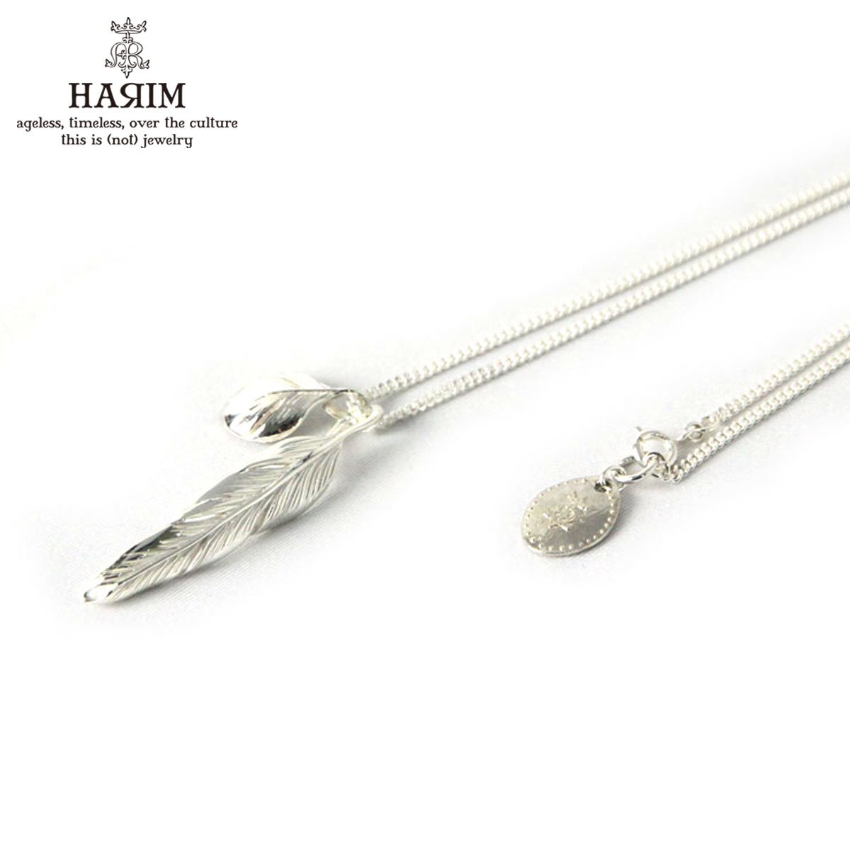 ハリム ハリム HARIM 正規販売店 ネックレス SLENDER FEATHERS VERY SHINE WH SILVER 925 NECKLACE HRP104 RP