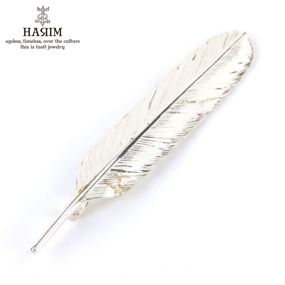 ハリム HARIM ペンダントトップ（チェーン別売り） HARIM FEATHER CENTER M HRT004 WH/OX SILVER 925