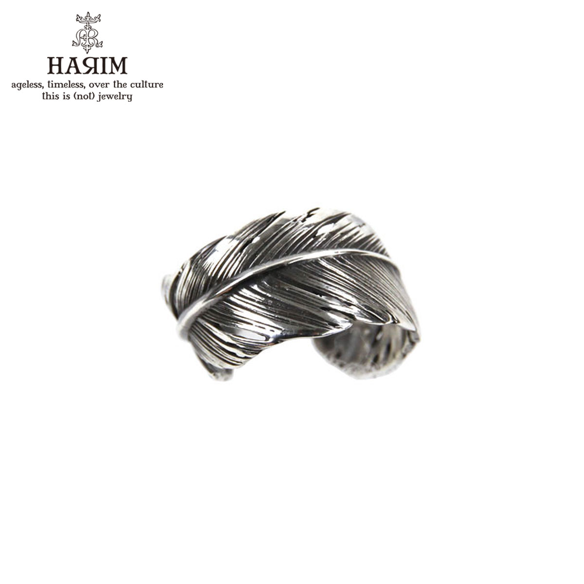 ハリム HARIM 指輪 リング HARIM FEATHER RING 2 SVBK HRR040 OX SILVER 925 OXIDIZED BLACK