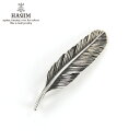 n HARIM lbNX HARIM FEATHER RIGHT S OX HRT009 OX SILVER 925 OXIDIZED BLACK