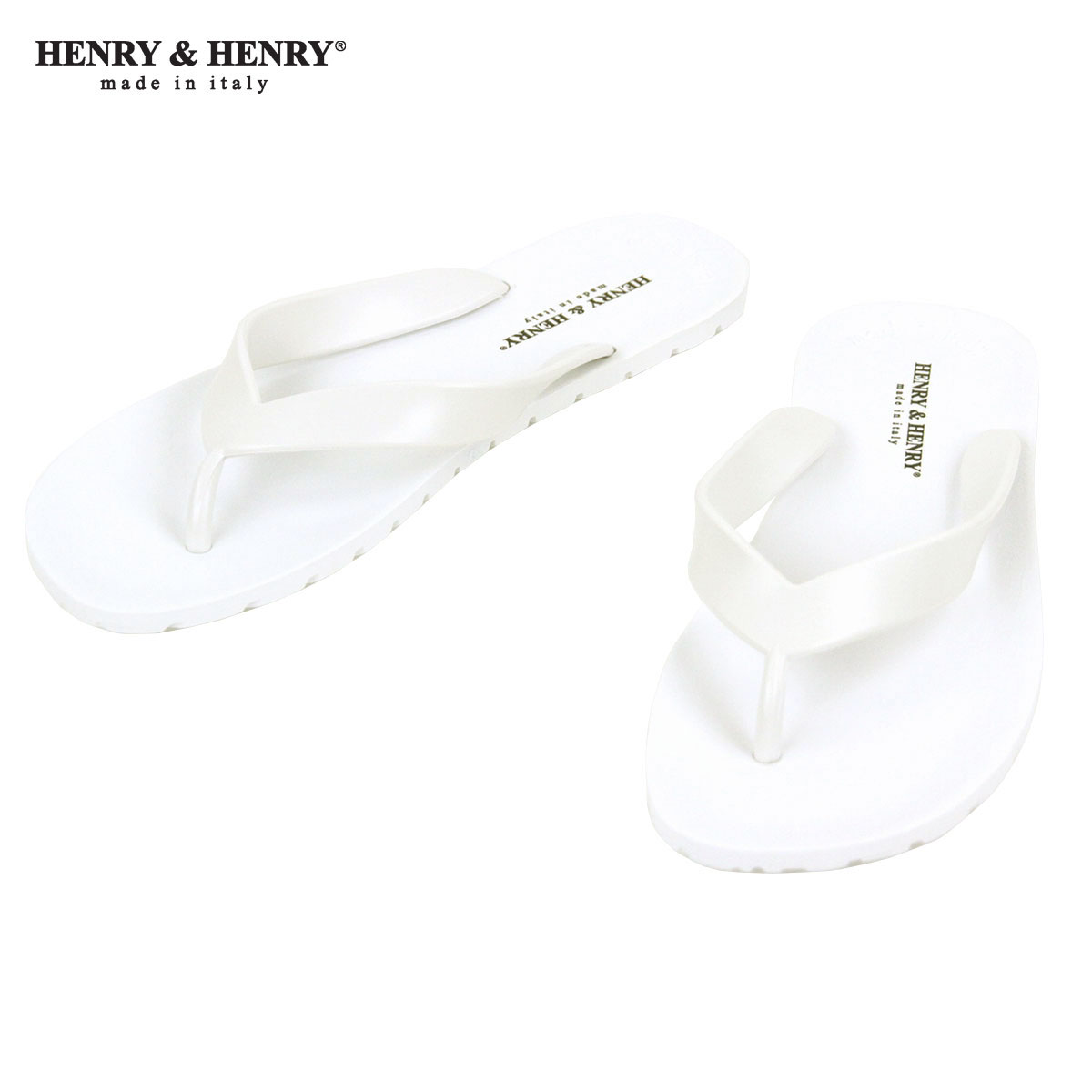 ヘンリー&ヘンリー ビーチサンダル メンズ ヘンリーアンドヘンリー HENRY＆HENRY 正規販売店 サンダル フリッパー FRIPPER SANDAL WHITE 31 父の日 プレゼント ラッピング