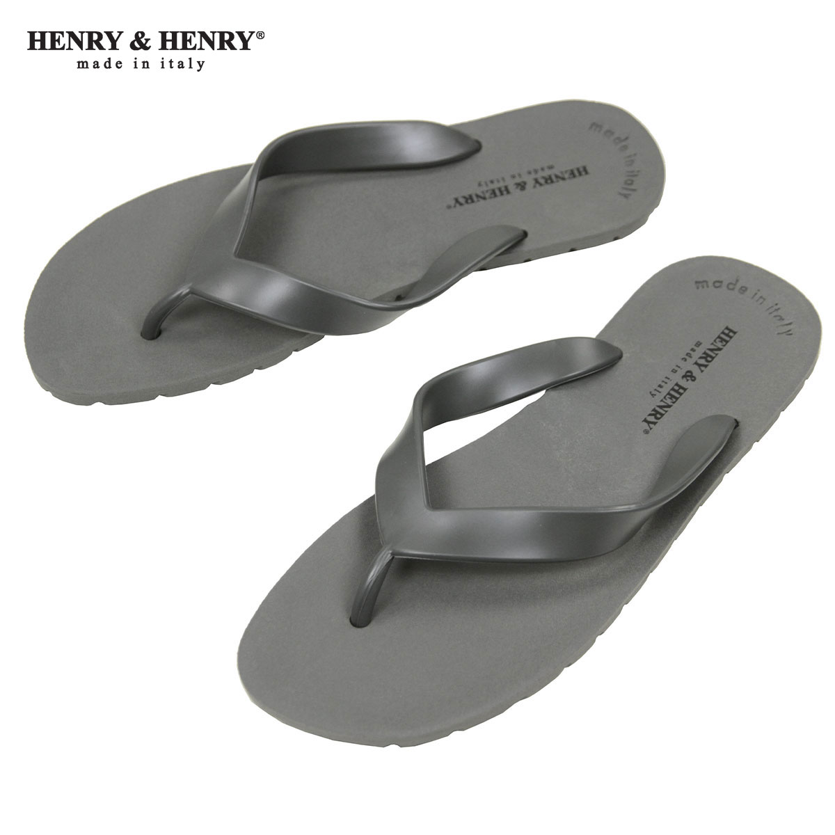 ヘンリー&ヘンリー ビーチサンダル メンズ ヘンリーアンドヘンリー サンダル メンズ レディース 正規販売店 HENRY＆HENRY フリッパー トングサンダル ビーチサンダル FRIPPER SANDAL ANTHRACITE 27 父の日 プレゼント ラッピング