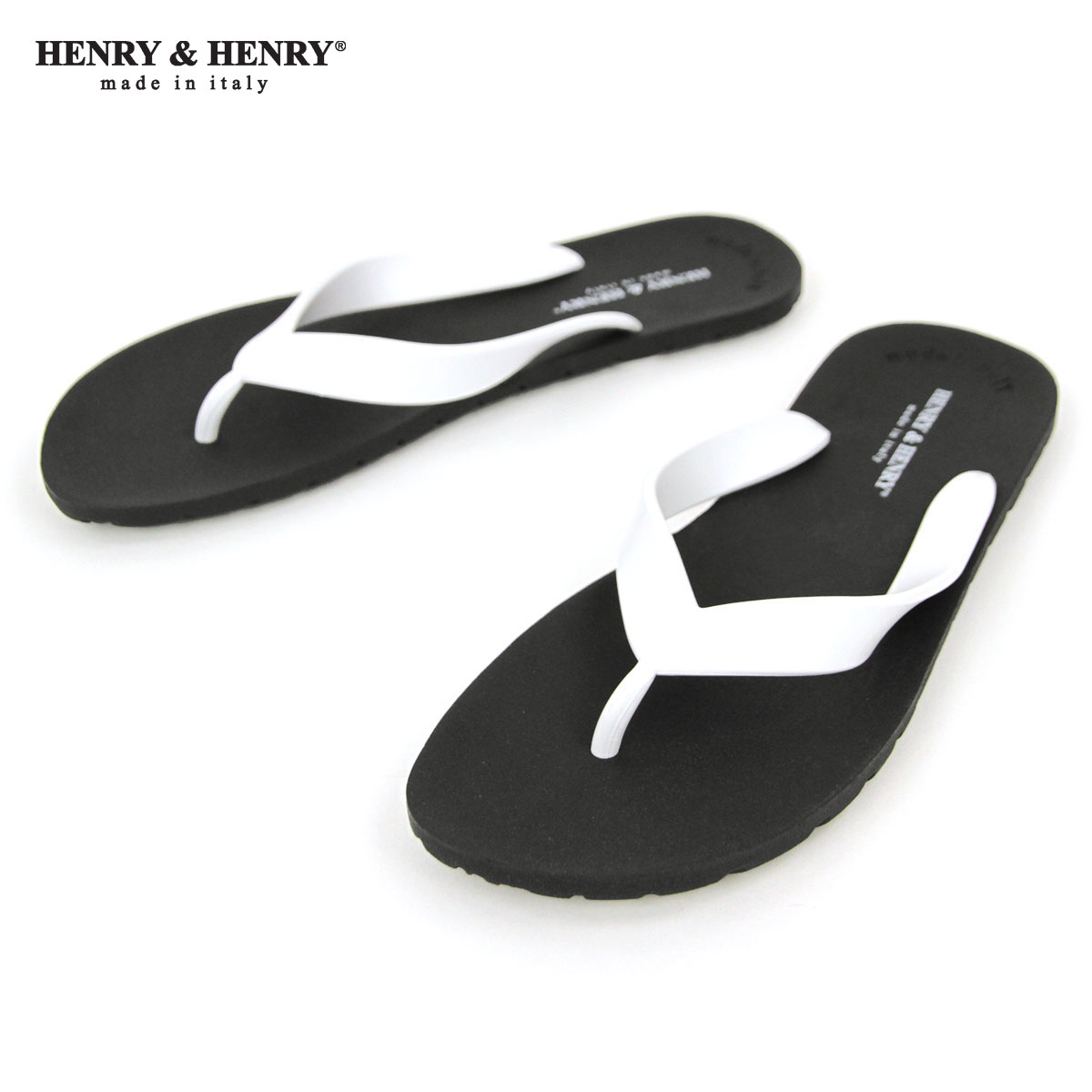 ヘンリーアンドヘンリー HENRY＆HENRY 正規販売店 サンダル フリッパー FRIPPER SANDAL NERO/WHITE 31