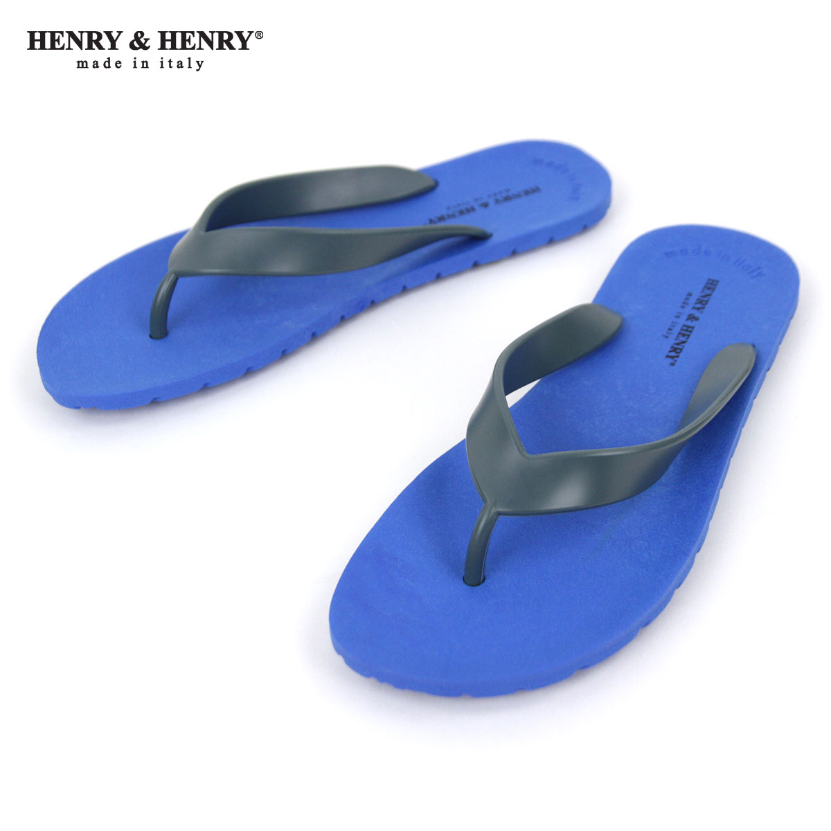 ヘンリーアンドヘンリー HENRY＆HENRY 正規販売店 サンダル フリッパー FRIPPER SANDAL AZZURO/AZZURO 50/57