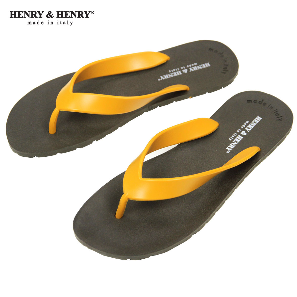 ヘンリー&ヘンリー ビーチサンダル メンズ ヘンリーアンドヘンリー サンダル メンズ レディース 正規販売店 HENRY＆HENRY フリッパー トングサンダル ビーチサンダル FRIPPER SANDAL MARRON / ORANGE 29/54 父の日 プレゼント ラッピング