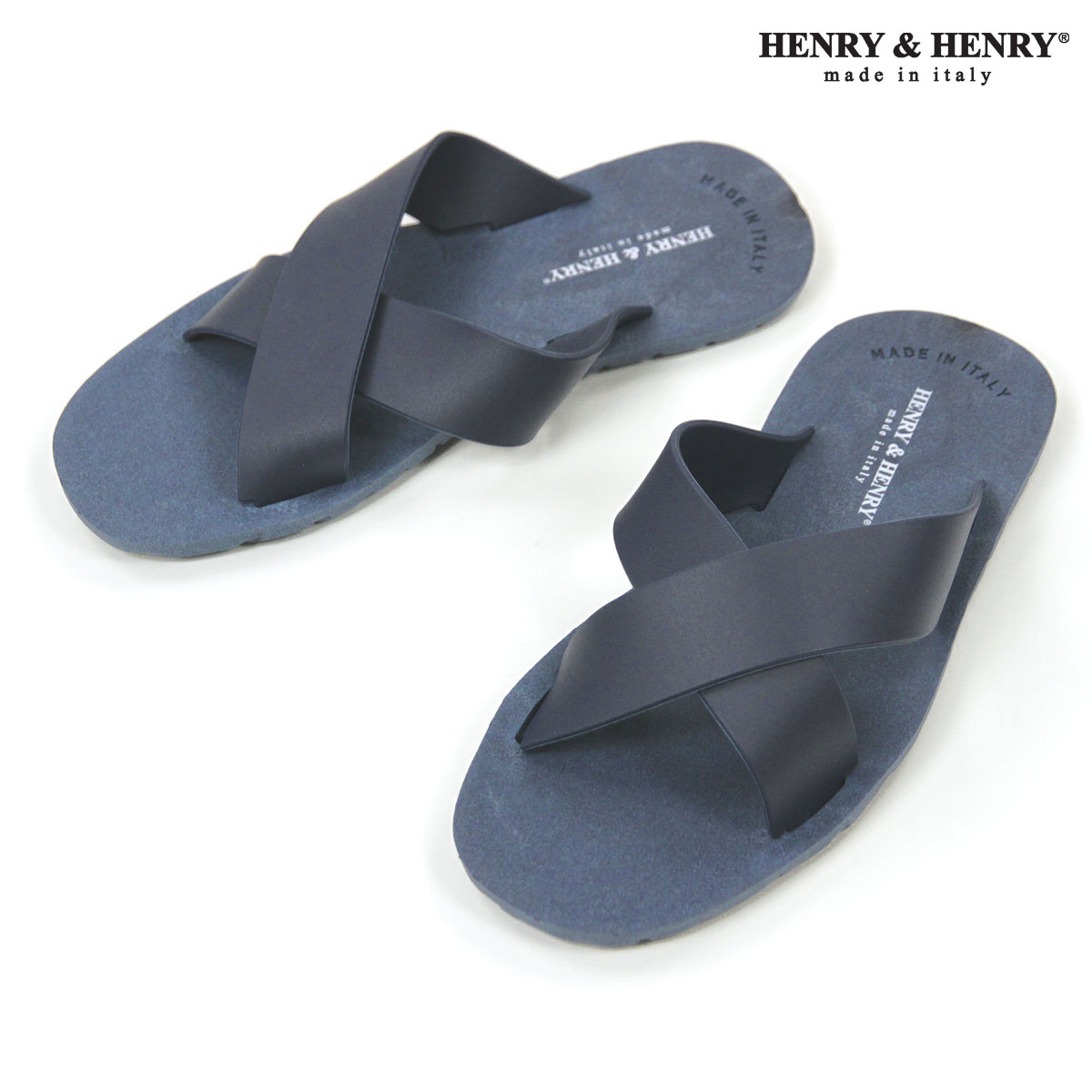 ヘンリーアンドヘンリー HENRY＆HENRY 正規販売店 サンダル CROSS SANDAL NAVY 60