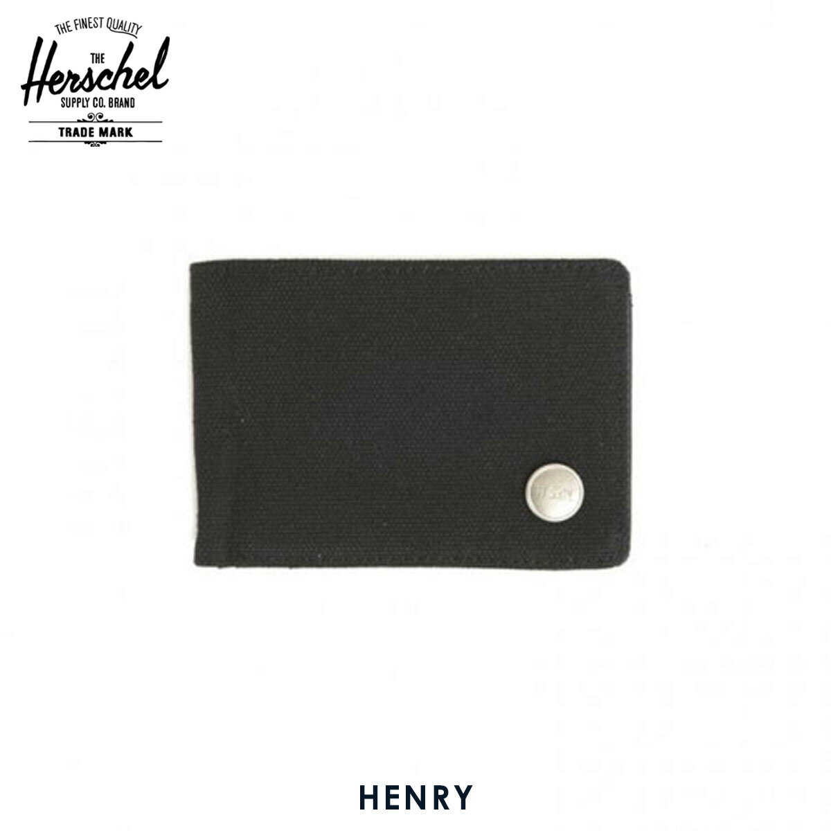 20%OFFクーポンセール  ハーシェル 財布 正規販売店 Herschel Supply ハーシェルサプライ ウォレット 10043-00087-OS Henry Black 財布 D15S25