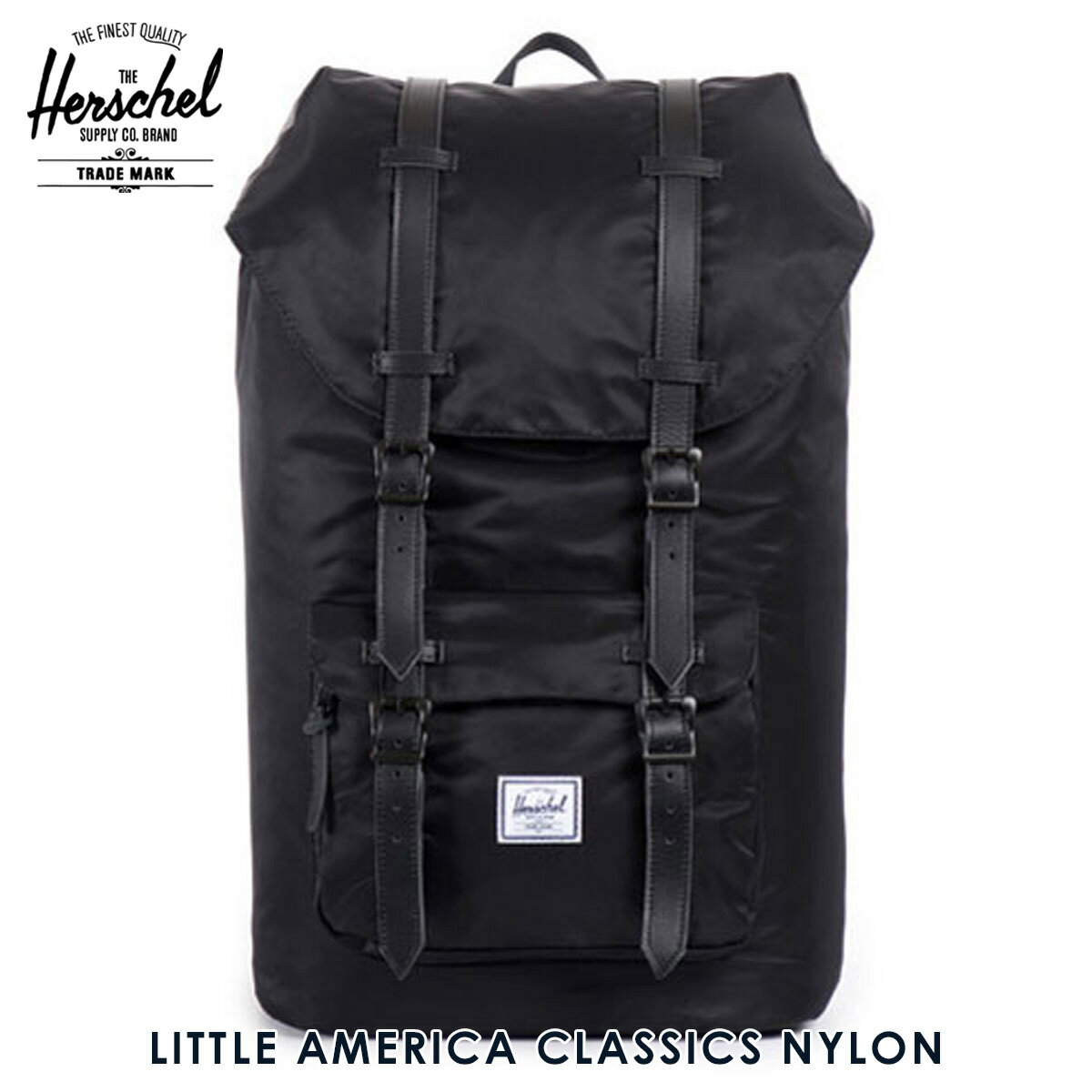 n[VF obO K̔X Herschel Supply n[VFTvC obO Little America Classics - Nylon 10014-00587-OS Black D15S25 ̓ v[g bsO