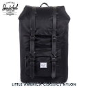 ハーシェル バッグ 正規販売店 Herschel Supply ハーシェルサプライ バッグ Little America Classics - Nylon 10014-00587-OS Black D15S25