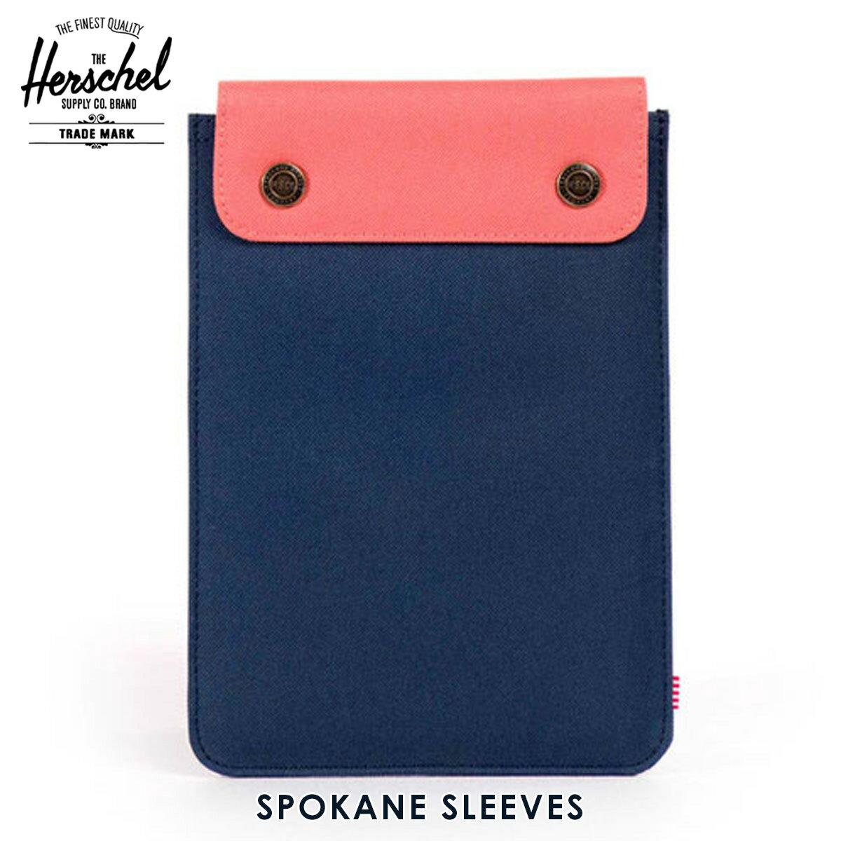 ハーシェル タブレットケース 正規販売店 Herschel Supply ハーシェルサプライ iPad Mini ケース Spokane Sleeve for iPad Mini Sleeves 10191-00610-OS Navy/Flamingo D15S25 父の日 プレゼント ラッピング