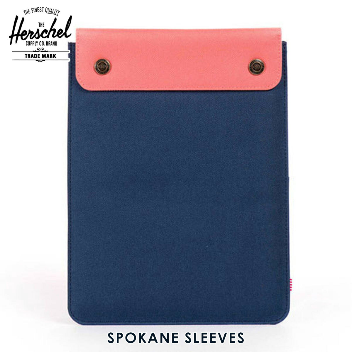 ハーシェル タブレットケース 正規販売店 Herschel Supply ハーシェルサプライ iPad Air ケース Spokane Sleeve for iPad Air Sleeves 10192-00610-OS Navy/Flamingo D15S25 父の日 プレゼント ラッピング