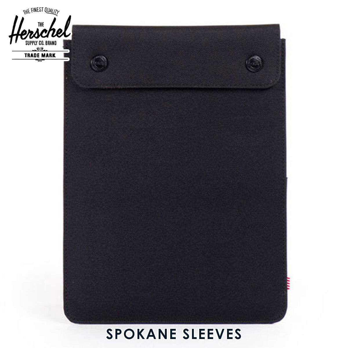 ハーシェル タブレットケース 正規販売店 Herschel Supply ハーシェルサプライ iPad Air ケース Spokane Sleeve for iPad Air Sleeves 10192-00001-OS Black D00S20 父の日 プレゼント ラッピング