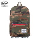 ハーシェル バッグ 正規販売店 Herschel Supply ハーシェルサプライ バッグ POP QUIZ CLASSICS 10011-00699-OS WOODLAND CAMO/NAVY&RED ZIPPER D15S25