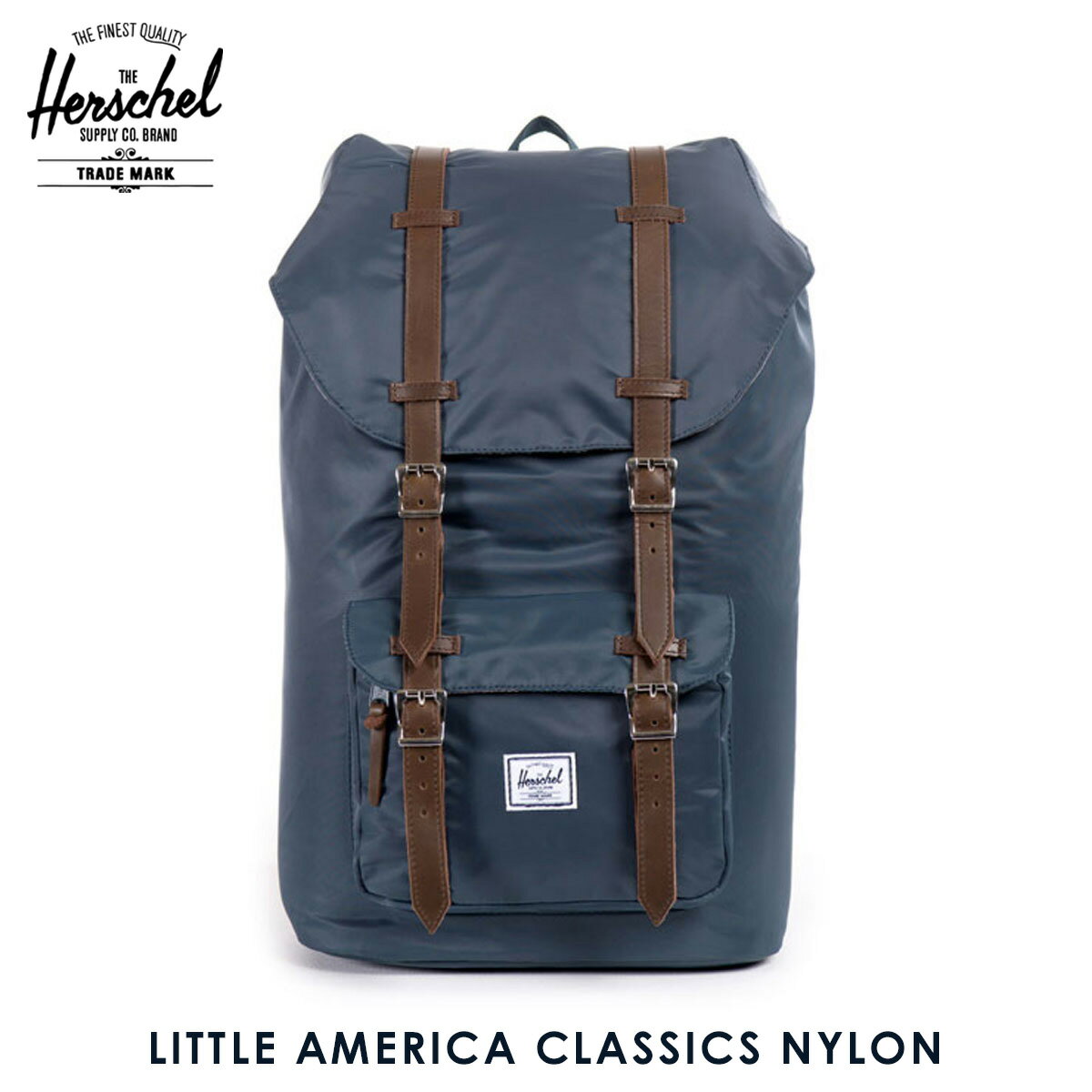 20%OFFセール  ハーシェル バッグ 正規販売店 Herschel Supply ハーシェルサプライ バッグ リュックサック Little America Classics Nylon 10014-00728-OS Navy D15S25