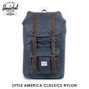 ハーシェル バッグ 正規販売店 Herschel Supply ハーシェルサプライ バッグ リュックサック Little America Classics Nylon 10014-00728-OS Navy D15S25