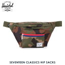 20%OFFクーポンセール  ハーシェル バッグ 正規販売店 Herschel Supply ハーシェルサプライ ショルダーバッグ Seventeen Classics Hip Sacks 10017-00699-OS Woodland Camo/Multi Zipper D15S25