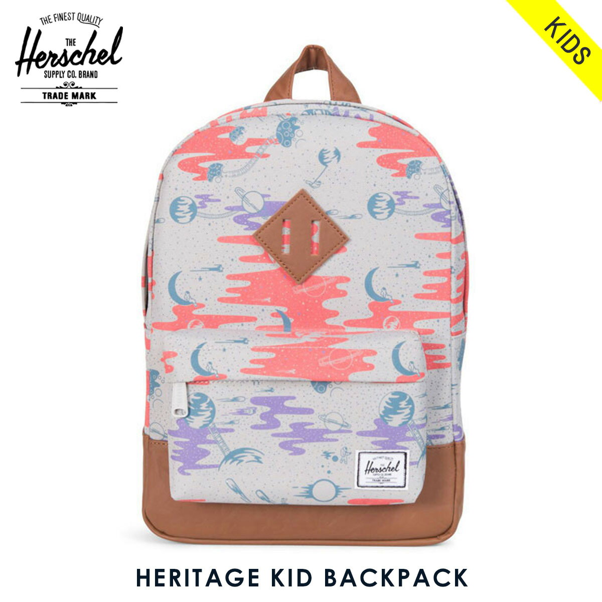 20%OFFクーポンセール 【利用期間 11/4 20:00〜11/11 1:59】 ハーシェル バッグ 正規販売店 Herschel Supply ハーシェルサプライ バッグ リュックサック HERITAGE KID BACKPACK 10073-01211-OS SPACE EXOPORERS GIRLS/TAN SYNTHETIC LEATHER D00S20のサムネイル