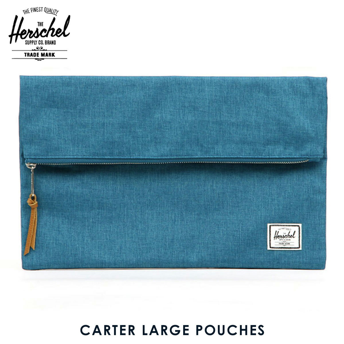 ハーシェル バッグ 正規販売店 Herschel Supply ハーシェルサプライ クラッチバッグ CARTER LARGE CLASSICS WOMEN'S POUCHES 10207-01260-OS PETROL CROSSHATCH D00S20