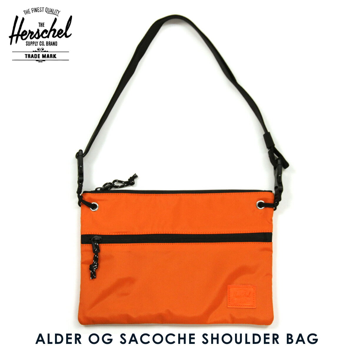 n[VF obO K̔X Herschel Supply n[VFTvC  V_[obO TRbV ALDER OG SACOCHE SHOULDER BAG - NEON ORANGE