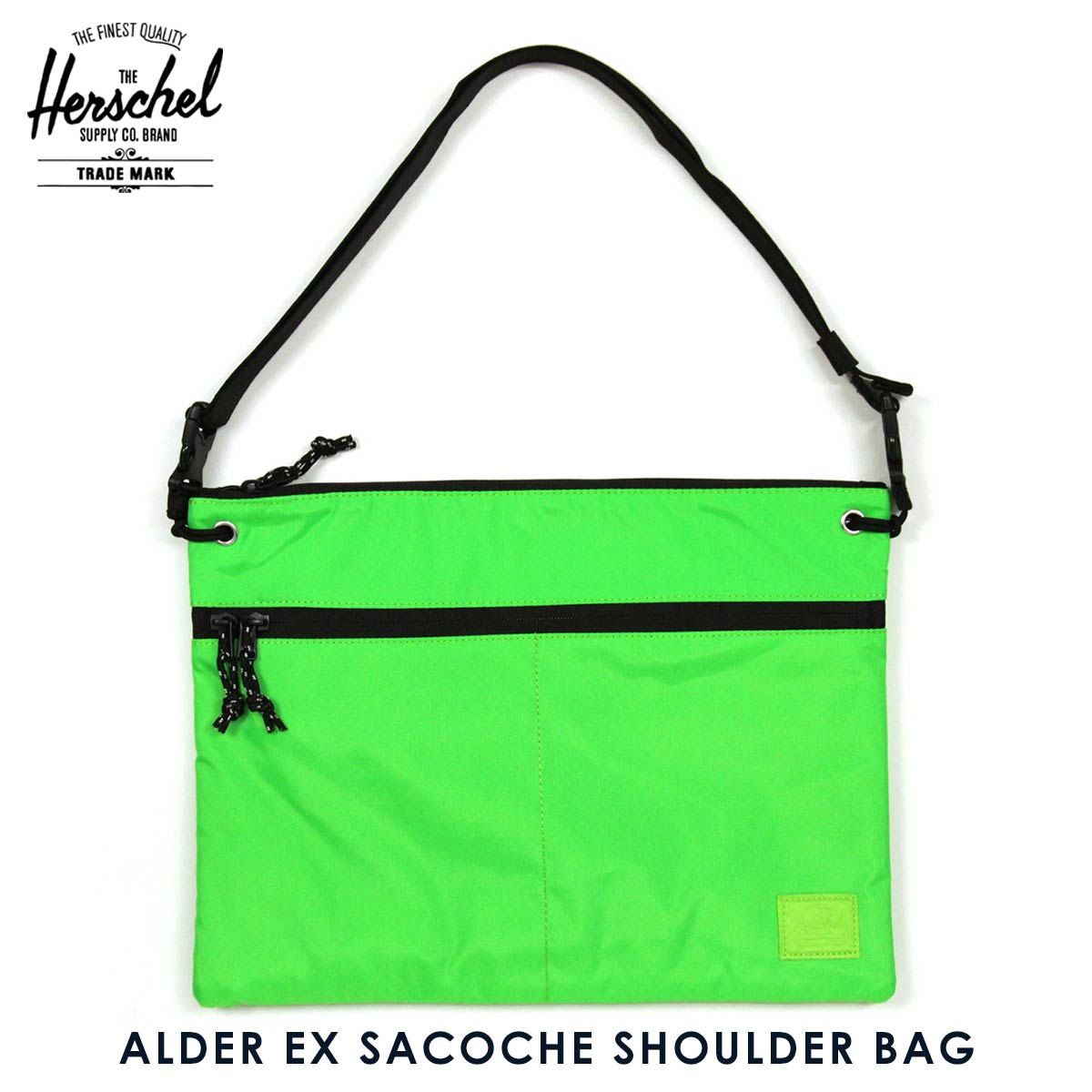 n[VF obO K̔X Herschel Supply n[VFTvC  V_[obO TRbV ALDER EX SACOCHE SHOULDER BAG - NEON GREEN