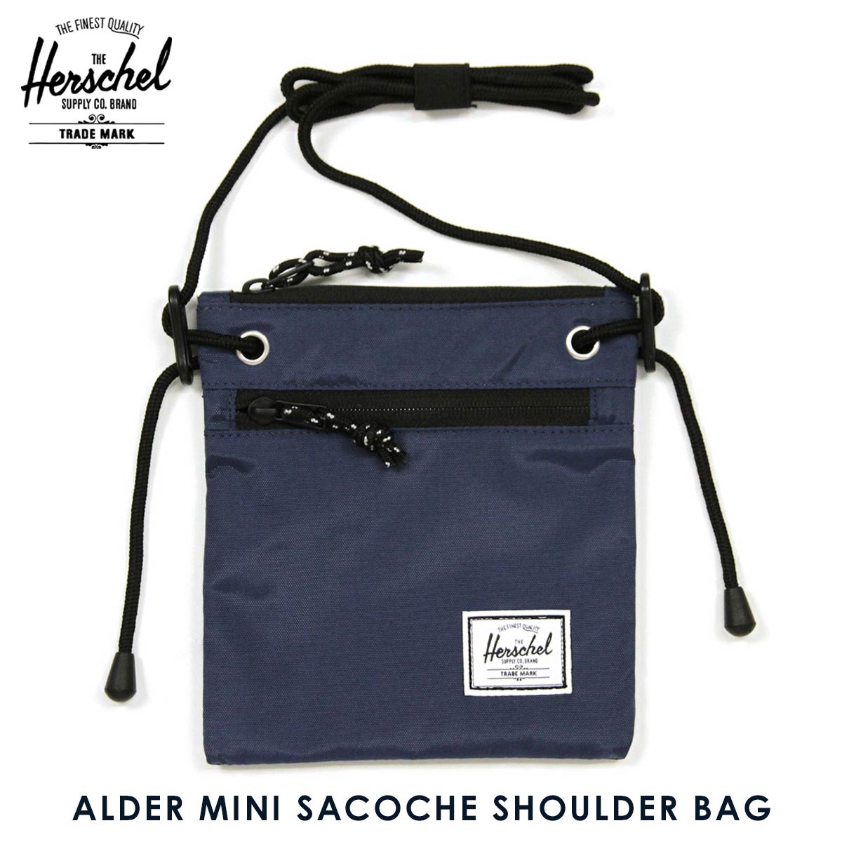 ハーシェル バッグ 正規販売店 Herschel Supply ハーシェルサプライ 鞄 ショルダーバッグ サコッシュ ALDER MINI SACOCHE SHOULDER BAG MN-02-NVY NAVY 父の日 プレゼント ラッピング