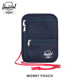 10%OFFクーポンセール 【利用期間 5/9 20:00～5/16 1:59】 ハーシェル バッグ 正規販売店 Herschel Supply ハーシェルサプライ ポーチ バッグ MONEY POUCH 10531-00018-OS NAVY/RED