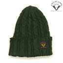 ハイランド2000 ニットキャップ メンズ 正規品 HIGHLAND2000 コットン 帽子 ニット帽 ボブキャップ ORIGINAL 016 CABLE KNIT BOBCAP COTTON REGULAR CELTIC GREEN