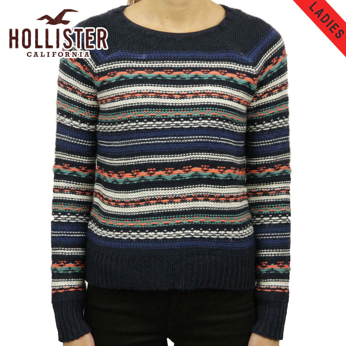 ڥݥ10 5/9 20:005/16 1:59 ۥꥹ  ǥ  HOLLISTER Patterned Crew Sweater 350-507-0569-228 D20S30