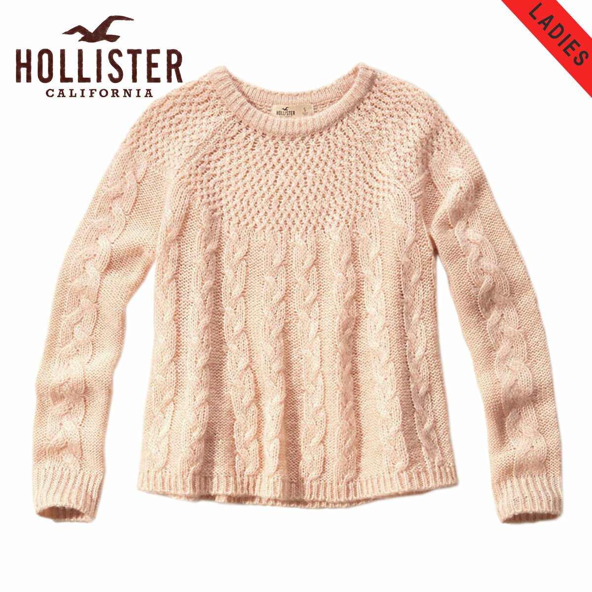  ホリスター セーター レディース 正規品 HOLLISTER Cable Swing Sweater 350-507-0573-600 D20S30