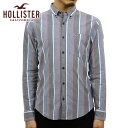 ホリスター HOLLISTER 正規品 メンズ ボタンダウン スリムフィット 長袖シャツ Stretch Poplin Slim Fit Shirt 325259-2128-254