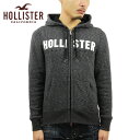 ホリスター パーカー メンズ 正規品 HOLLISTER ジップアップパーカー ロゴ Embroidered Logo Full-Zip Hoodie 322-226-0227-902