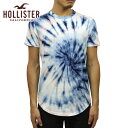 zX^[ TVc Y Ki HOLLISTER TVc N[lbNTVc ^C_C Tie-Dye Curved Hem T-Shirt 324-368-0623-226