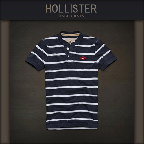 ホリスター HOLLISTER 正規品 メンズ 半袖ヘンリーTシャツ HENRY SHIRT ネイビー 10P21Feb15