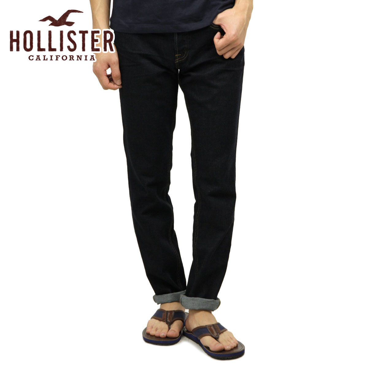 【ポイント10倍 5/9 20:00～5/16 1:59】 ホリスター ジーンズ メンズ 正規品 HOLLISTER スキニージーンズ ジーパン Skinny Jeans CLEAN RINSE DARK D20S30