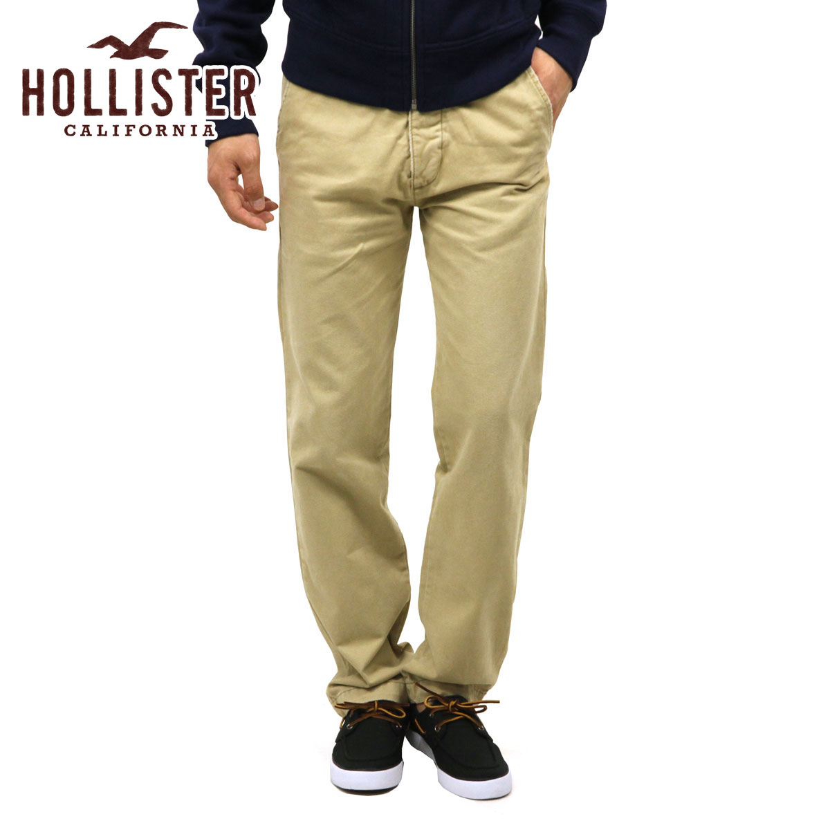 30 OFFクーポンセール 【利用期間 5/9 20:00～5/16 1:59】 ホリスター チノパン メンズ 正規品 HOLLISTER ボトムス ツ Slim Straight Chinos 330-302-0121-044 D20S30