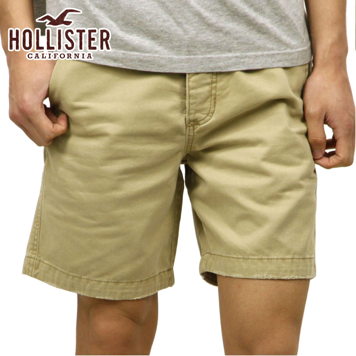 30%OFFクーポンセール  ホリスター ショートパンツ メンズ 正規品 HOLLISTER ボトムス Hollister Beach Prep Fit Shorts Inseam 7 Inches 328-281-0487-044 D20S30