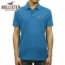 ホリスター ポロシャツ 正規品 HOLLISTER 半袖ポロシャツ Contrast Icon Polo SLIM FIT 321-364-0508-231 D00S20